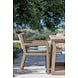 GOMMAIRE Outdoor | Organic Living Armchair Mario | Teak Natural Gray / Rope