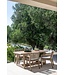 GOMMAIRE Outdoor Meubels | Organic Living Sessel Mario | Teak Naturgrau / Seil