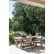 GOMMAIRE Outdoor | Organic Living Armchair Mario | Teak Natural Gray / Rope