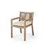GOMMAIRE Outdoor Meubels | Organic Living Sillón Mario | Teca gris natural / Cuerda