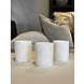 Alabaster lanterner sett med 3 - Elfenben Alabaster lanterner sett med 3 - Elfenben
