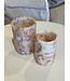 Alabaster-Windlichter 2er-Set