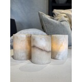 Alabaster Wind Lights set of 3