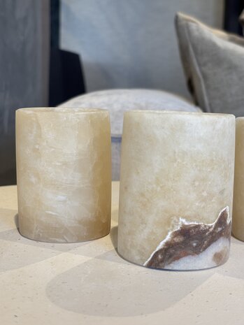 Alabaster Wind Lights set of 3 Alabaster Wind Lights set of 3