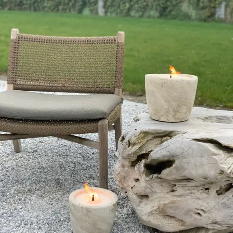 Mon Dada MON DADA Urban Outdoor Candle Medium | Ecru