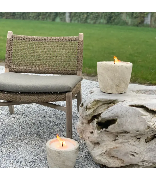 Mon Dada MON DADA Urban Outdoor kaars Medium | Ecru