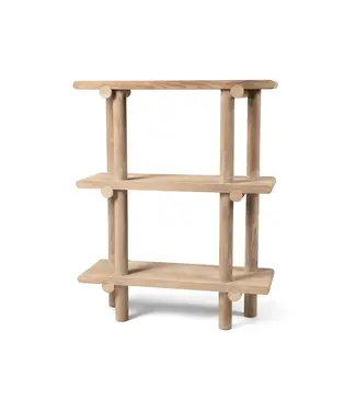 GOMMAIRE Outdoor Meubels | Organic Living Rack Rolf | Teak Natural Grey