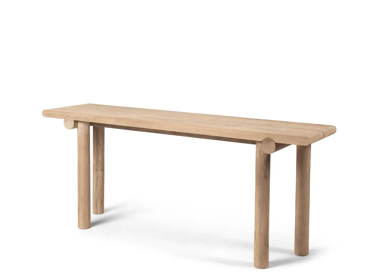 GOMMAIRE Outdoor | Organic Living Console Rolf | Teck Gris Naturel