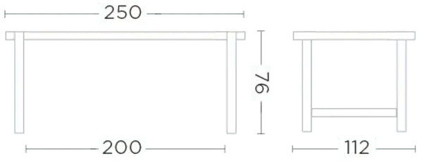 GOMMAIRE - Organic Living - Design Furniture Tavolo Jacoba Piccolo | Teak grigio naturale GOMMAIRE - Organic Living - Design Furniture Tavolo Jacoba Piccolo | Teak grigio naturale