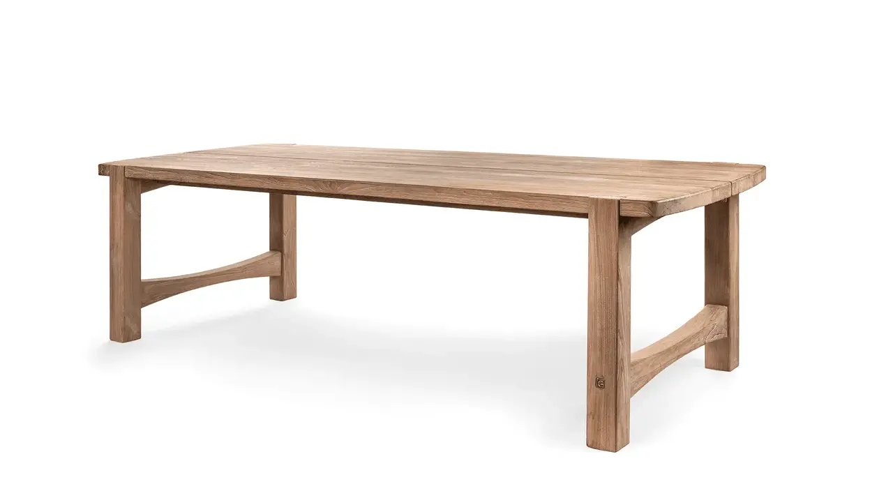 GOMMAIRE Outdoor | Organic Living Jacoba Liten Bord | Teak Naturgrå