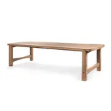 GOMMAIRE Outdoor | Organic Living Tisch Jacoba Groß | Teak Natur Grau