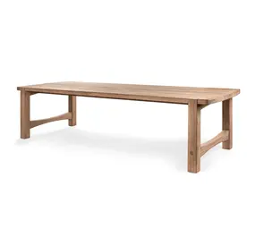GOMMAIRE Outdoor Meubels | Organic Living Tisch Jacoba Groß | Teak Natur Grau