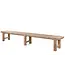 GOMMAIRE Outdoor Meubels | Organic Living Bank Jacoba Large | Teakholz Naturgrau
