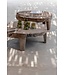 GOMMAIRE Outdoor Meubels | Organic Living Tavolino basso Samba XL | Radice di teak grigio naturale