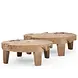 GOMMAIRE Outdoor | Organic Living Low Table Samba XL | Teak Root Natural Grey