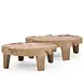 GOMMAIRE Outdoor | Organic Living Low Table Samba XXL | Teak Root Natural Grey