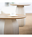 Guaxs Table haute Koonam | Bois de chêne européen / Verre gris fumé