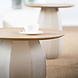 Guaxs Koonam Table Tall | Wood European Oak / Glass Smokegrey Guaxs Koonam Table Tall | Wood European Oak / Glass Smokegrey