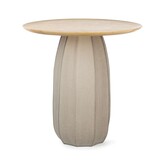 Guaxs GUAXS Koonam Stehtisch | Holz: Europäische Eiche / Glas: Rauchgrau