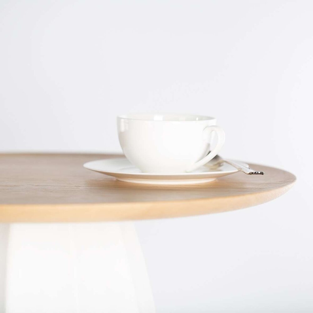 Guaxs Table haute Koonam | Bois Chêne européen / Verre opale Guaxs Table haute Koonam | Bois Chêne européen / Verre opale