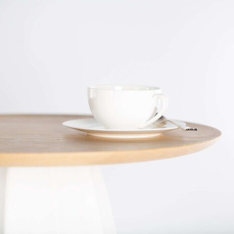 Guaxs Table haute Koonam | Bois Chêne européen / Verre opale Guaxs Table haute Koonam | Bois Chêne européen / Verre opale