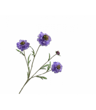 SILK-KA Scabiosa Branch Blue REAL TOUCH | 80 cm