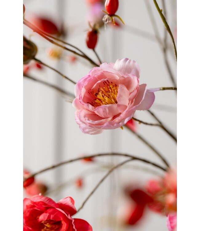 SILK-KA Rozenbottel Tak Roze LT REAL TOUCH | 106 cm