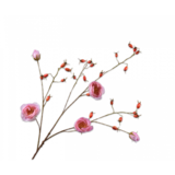 SILK-KA Branche d'églantier rose LT REAL TOUCH | 106 cm
