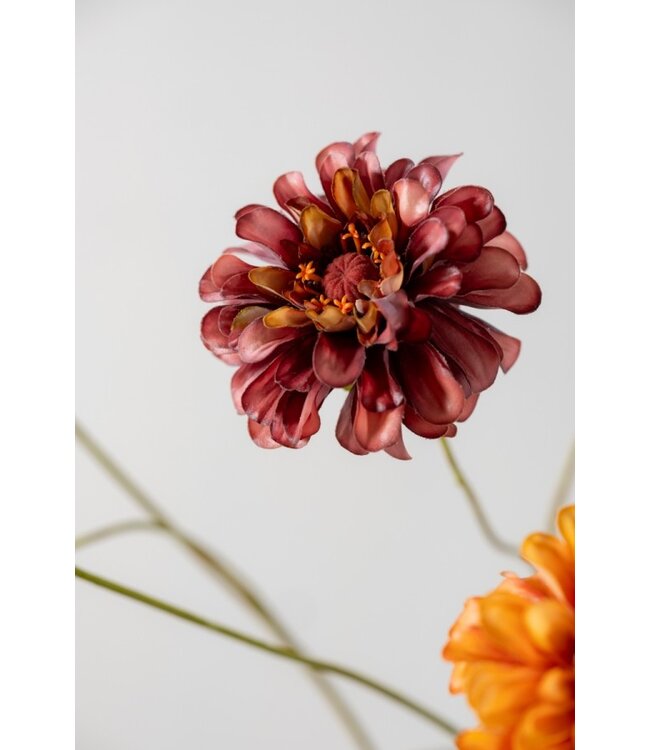 SILK-KA Zinnia Tak Mauve/Groen REAL TOUCH | 62 cm