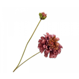 SILK-KA Zinnia Tak Mauve/Groen REAL TOUCH | 62 cm