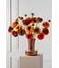 SILK-KA Zinnia Tak Groen/Bordeaux REAL TOUCH | 62 cm