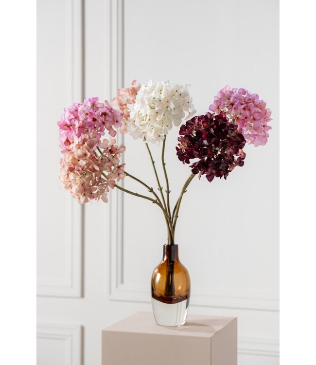 SILK-KA Hydrangea Steel Mauve REAL TOUCH | 63 cm