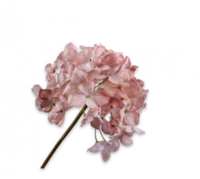 SILK-KA Hortensia Acero Malva TOQUE REAL | 63 cm