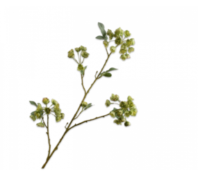 SILK-KA Branche d'Helleborus Vert | 100 cm