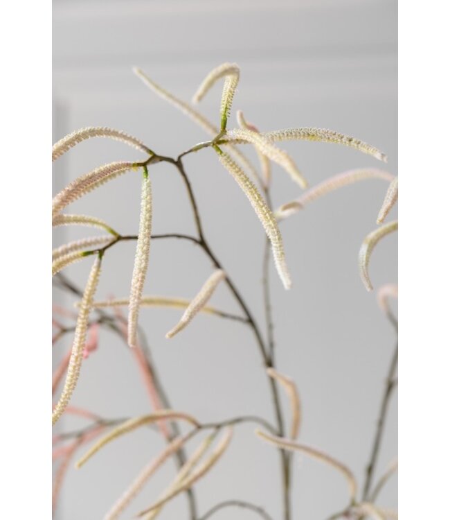 SILK-KA Branche d'herbe crème/rose | 131 cm