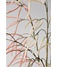 SILK-KA Ramo d'erba crema/rosa | 131 cm