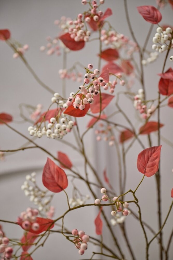 SILK-KA Rama de bayas rosa | 128 cm SILK-KA Rama de bayas rosa | 128 cm