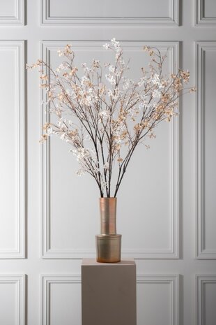 SILK-KA Ramo fiorito crema/rosa | 129 cm SILK-KA Ramo fiorito crema/rosa | 129 cm