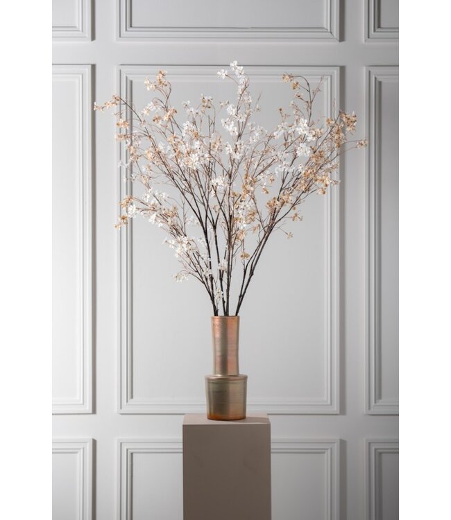 SILK-KA Bloesem Tak Creme/Roze | 129 cm