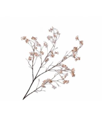 SILK-KA Blomstrende gren kremfarget/rosa | 129 cm