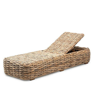 GOMMAIRE Outdoor Meubels | Organic Living Sunlounger Jones | CL PE Wicker Natural