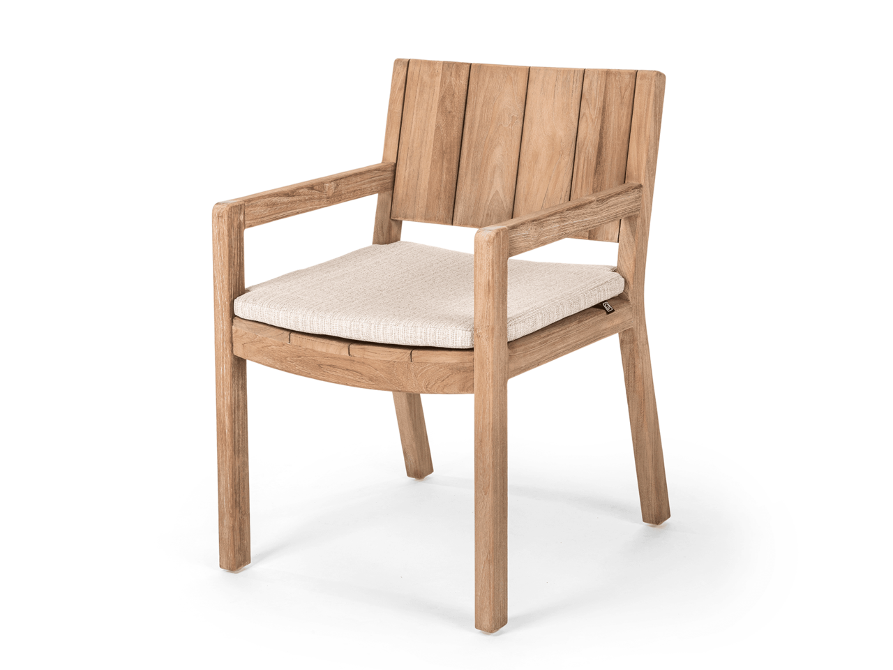 GOMMAIRE Outdoor | Organic Living Sessel Mario | Teakholz Naturgrau
