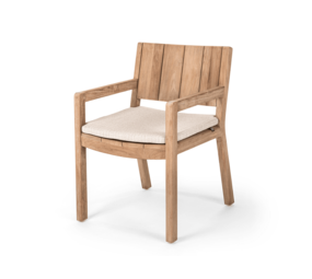 GOMMAIRE Outdoor Meubels | Organic Living Lenestol Mario | Teak Naturgrå