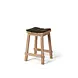 GOMMAIRE Outdoor | Organic Living Sgabello da bar Alexi | Teak riciclato grigio naturale