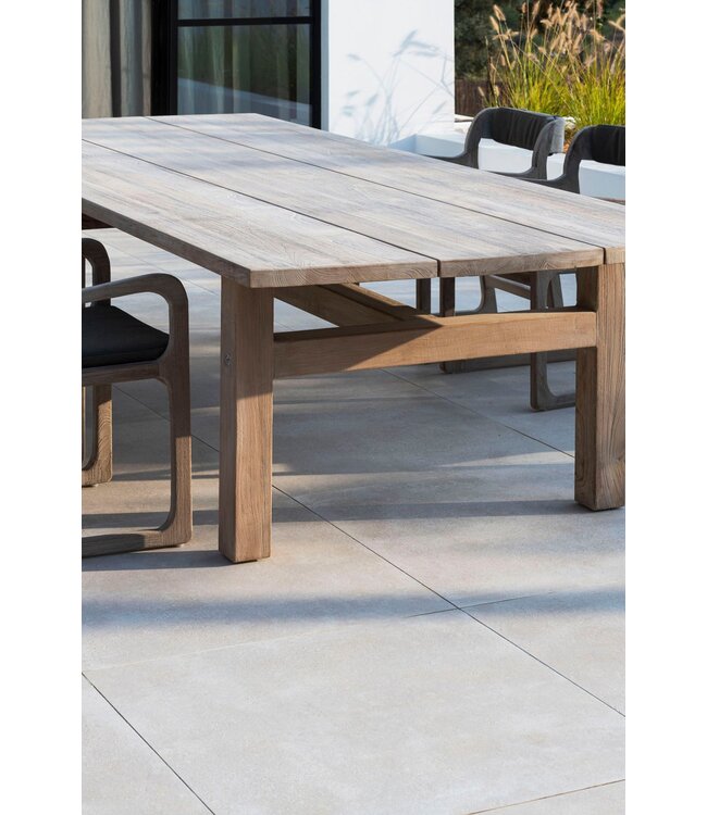 GOMMAIRE Outdoor Meubels | Organic Living Table Abe | Teak Natural Grey