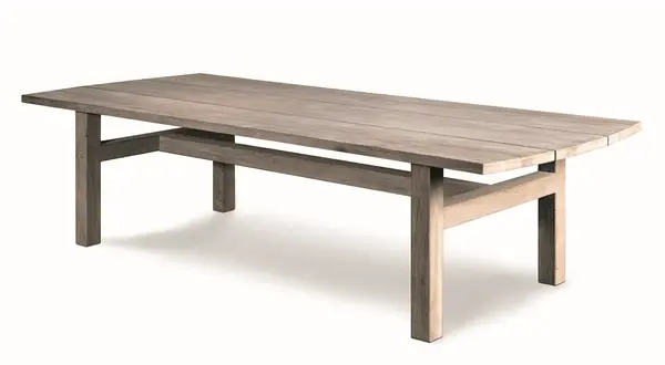 GOMMAIRE Outdoor | Organic Living Mesa Abe | Teca gris natural