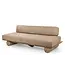 GOMMAIRE Outdoor Meubels | Organic Living Sofakante | Teakholz Naturgrau & PE-Geflecht Antikgrün