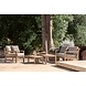 GOMMAIRE Outdoor | Organic Living 2-Sitzer Mario | Teakholz Naturgrau / Seil