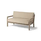 GOMMAIRE Outdoor Meubels | Organic Living 2-Seater Mario | Teak Natural Grey / Rope