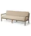 GOMMAIRE Outdoor Meubels | Organic Living 3-Seater Mario | Teak Natural Gray / Rope